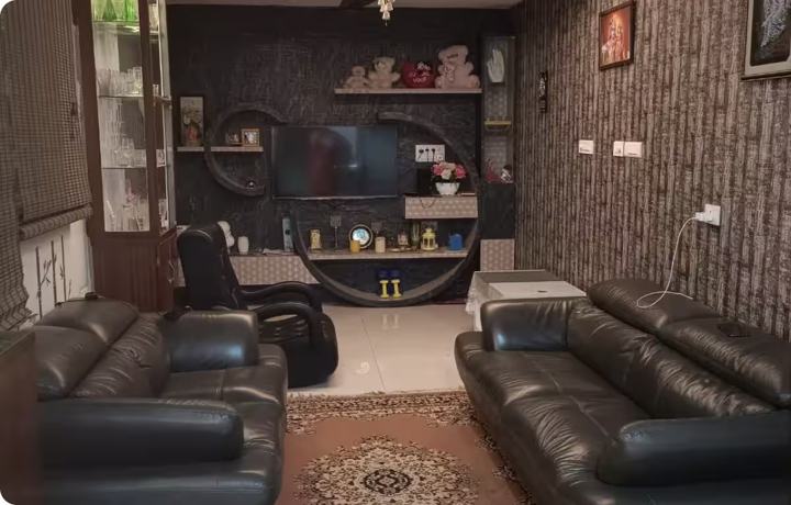 Row house private AC room, living area
